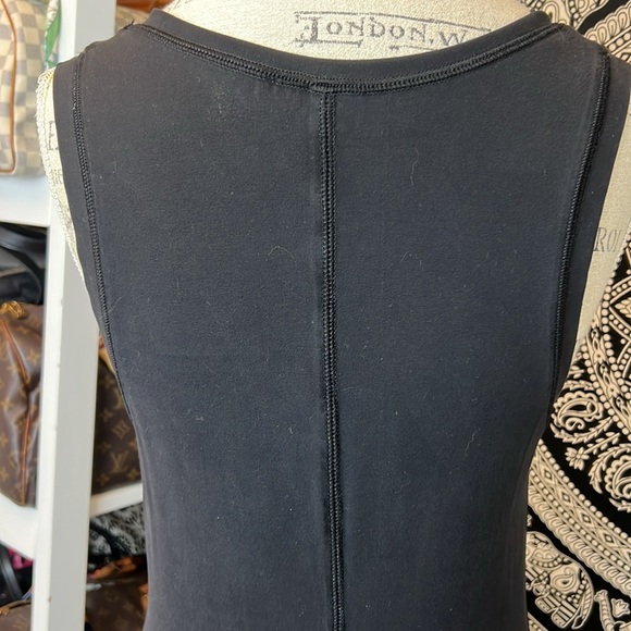 Boston Proper Black Sleeveless Dress V-neck Midi Stretch Travel Comfort Small - Picture 11 of 12